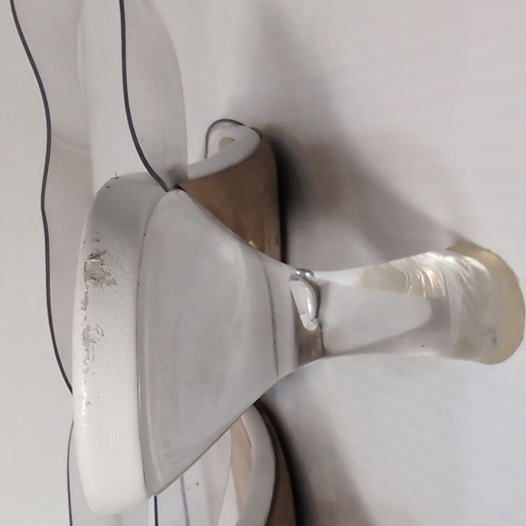 Stuart Weitzman Clear and White Slip On Heels Size 9 - Picture 7 of 13